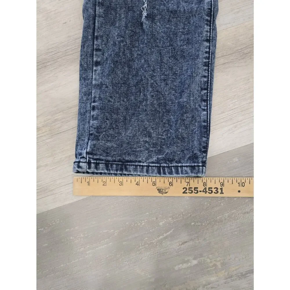 CR24 Chrome Edge Men's Acid Wash Jeans Blue Stretch Denim Streetwear RN 98810